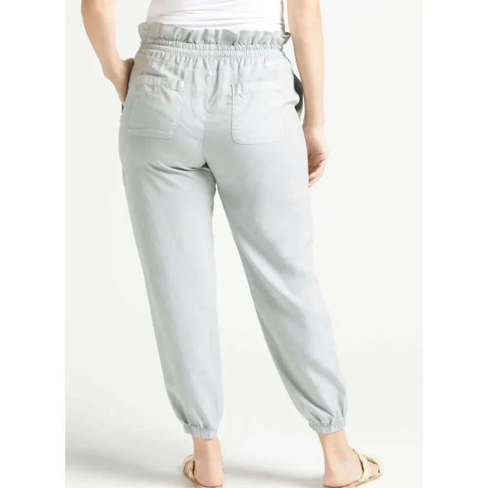 Cloth and Stone Smocked Paperbag Tie Waist Joggers Size M Women’s - Picture 4 of 15